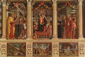  peintre - Retable Renaissance peintre Andrea Mantegna